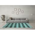 thumbnail image 3 of Ahgly Company Indoor Rectangle Abstract Light Blue Modern Area Rugs, 2' x 4', 3 of 4