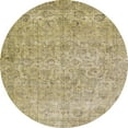 thumbnail image 1 of Ahgly Company Indoor Round Abstract Ginger Brown Green Abstract Area Rugs, 8' Round, 1 of 6