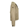 thumbnail image 3 of Chamarra George para Mujer, Tipo Trench Acolchado con Botones Frontales Crema Talla CH, 3 of 4
