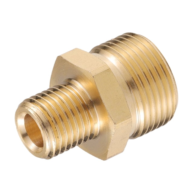 Conector de Lavadora a Presión Unique Bargains Fitting M14x1.5 a 14mm M22x1.5 Adaptador Macho de Latón Conector de Manguera