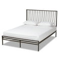 thumbnail image 2 of Baxton Studio Jeanette Modern and Contemporary Black Finished Metal Full Size Platform Bed, 2 of 9