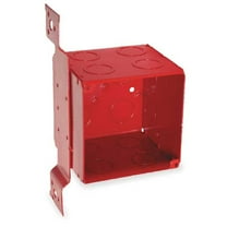 Raco Electrical Box,Square,40.5 cu. in.,Red 911-1