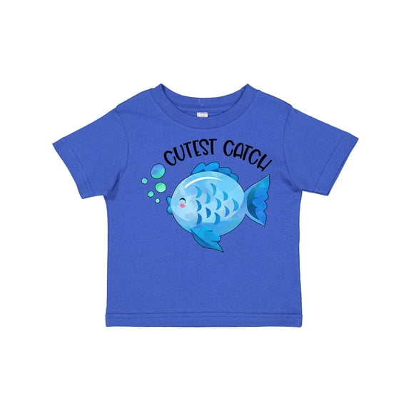 Inktastic Cutest Catch Cute Blue Fish Boys or Girls Toddler T-Shirt