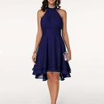 thumbnail image 1 of Women's Halter Sleeveless Cropped Layered Midi, 1 of 3