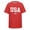 Red, variant on 250 Years America Shirt - USA 250th Anniversary Flag Short Sleeve Casual Activewear Tees Tops (Big Boy 12-13 Years )