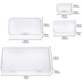 thumbnail image 4 of 24 Pieces Mixed Sizes Rectangular Empty Mini Clear Plastic Organizer Storage Box Containers with Hinged Lids for Small Items and Other Craft Projects, 4 of 7