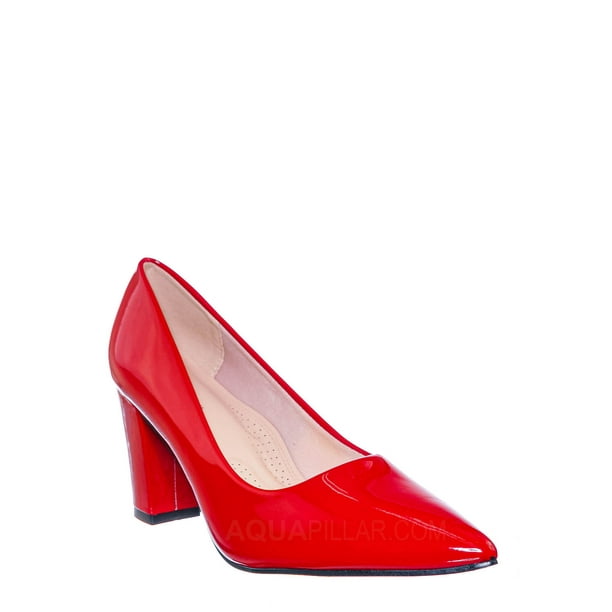 Forever Link Comfortable Block Heel Dress Pump Womens Office Shoes