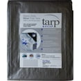 thumbnail image 2 of 24 x 36 Ft. Heavy-Duty Protection/Coverage Tarp, Superior Weave, 180 gsm Weight for Longevity, 10-mil, Waterproof, Silver TRS-2436, 2 of 5