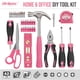 thumbnail image 2 of Juego de herramientas Hi-Spec, 42 piezas, rosa, para uso doméstico, bricolaje, para mujer, con funda, 2 of 7