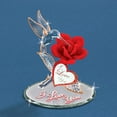 thumbnail image 2 of Glass Baron Rose, Red With Hummingbird Of Love, 2 of 7
