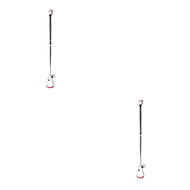 Soidarity Escalada en roca Foot Loop Ascender profesional Accesorio Conveniente Equipo de ascenso resistente al desgaste Herramientas de Negro 2piezas