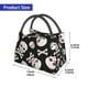 thumbnail image 2 of Fotbe black white Skull bone Bolsa Térmica Portátil con Estampado, Bolsa de Entrega de Alimentos Aislada, Bolsa Reutilizable de Gran Capacidad para Comidas y Supermercado, 2 of 6