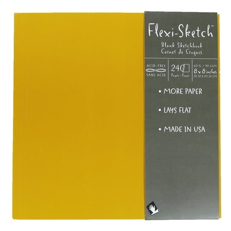 UPC: 0696844691506 | Global Art Flexi-Sketch Sketch Book  8  x 8  Butternut  120/Sheets
