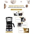 thumbnail image 3 of Gevi - Cafetera de 4 tazas con apagado automático, cafetera pequeña con goteo súper automática, cafe, 3 of 9