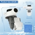 thumbnail image 2 of HKJUNFEI Washing Machine Drain Pump with Plastic Wide Compatibility Washer Pump Replacement for WTW5100HC1 8TWTW5010PW0, 2 of 7