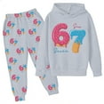 thumbnail image 3 of Kiijoy Big Girls Long Sleeve Hoodie Jogger Pants Outfits Tracksuit, Sizes 7-8, 3 of 3