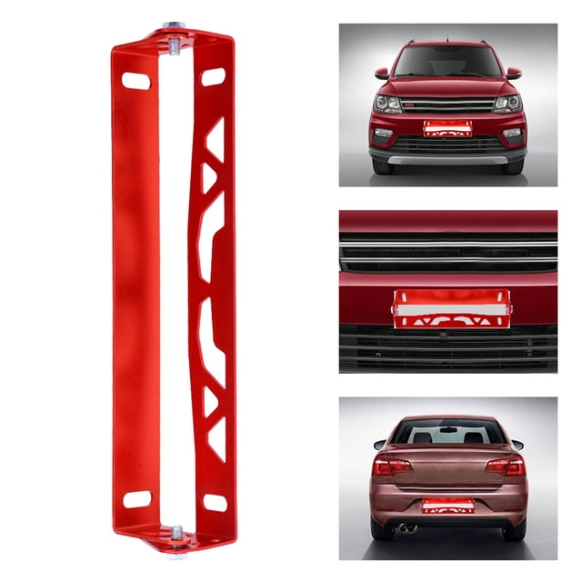 Support de Plaque d'Immatriculation Universel, Support de Plaque d'Immatriculation, Support de Détacheur de Plaque d'Immatriculation Réglable pour Voiture