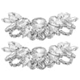 thumbnail image 1 of 2 clips de cristal para zapatos, hebillas de diamantes de imitación extraíbles, accesorios decorativos para zapatos, dijes para decoración de bodas y fiestas, color plateado., 1 of 5