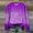Purple, variant on Womens Crew Neck Sweatshirts Casual Solid Color Long Sleeve Tops Casual Lightweight Loose Fit Pullover Tops Blue L
