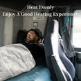 thumbnail image 2 of AmazingForLess Gray Faux Sherpa 12V Heated Fleece Car Blanket with Controller, 2 of 7