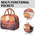 thumbnail image 6 of Lunch Bag Women Lunch Bag with Front Pocket Reusable Leakproof Large Cooler Tote for Women Men Adults with Side Pockets for Work Office Picnic Cactus Desert, 6 of 7