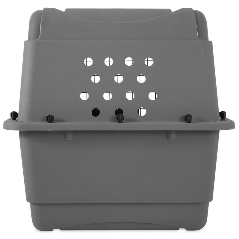 Petmate Sky Kennel for Pets from 25 to 30 Pound Light Gray