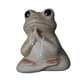 thumbnail image 4 of Figuras de cerámica de rana para mascotas, miniaturas, estatuas de animales pequeños, decoración para el hogar Estilo A, 4 of 9