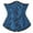 Blue, variant on Womens Underbust Corset Plus Size Gothic Corset Cincher Medieval Corsets for Women Jacquard Vintage Waist Corset Top Gold Size L