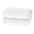 thumbnail image 4 of Style Basics Bed Blanket - Solid Plush - Silky Soft and Cozy, Flannel Fleece Velvet, White, Full/Queen 90 X 90, 4 of 6
