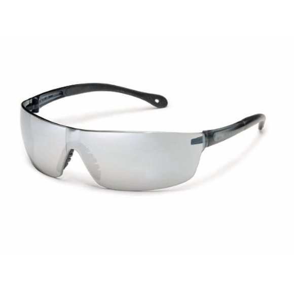 Gateway Safety 448M StarLite Squared Ultra-Light Safety Glasses, Silver Mirror Lens, Gray Temple (Pack of 10)