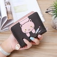 thumbnail image 4 of Cartera pequeña para niñas y mujeres con diseño de gato bonito, monedero, organizador de tarjetas, 4 of 6