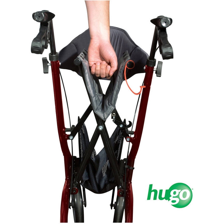 Hugo Explore SideFold Rollator Walker with Seat, Backrest and Folding