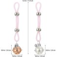 thumbnail image 4 of 2 Paires de Pinces pour Seins Anneaux de Mamelon Non Perçants pour Femmes Adultes Jeu de Rôle, 4 of 8