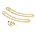 thumbnail image 5 of 20PCS Lid Support Hinges with Screws Recurved Rod Hardware Lid Stay Hinge suitable for Cabinet Jewelry Box Wardrobe Brass Color-jc, 5 of 5