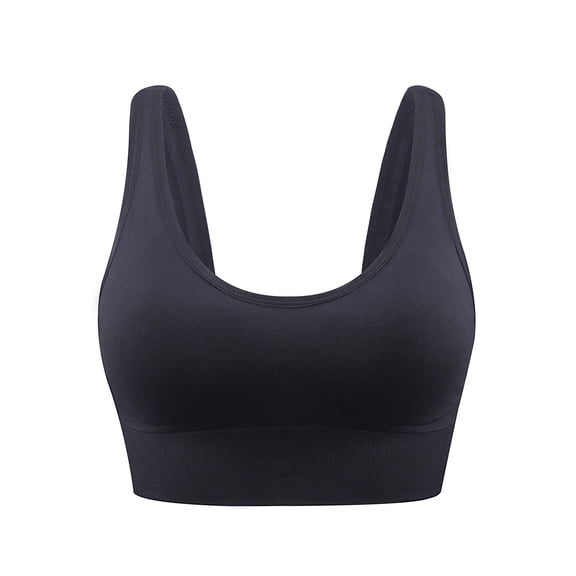 Summer Plus Size Sports Bras for Women Yoga Solid Sleeveless Cold Shoulder Casual Tanks Tops Intimates