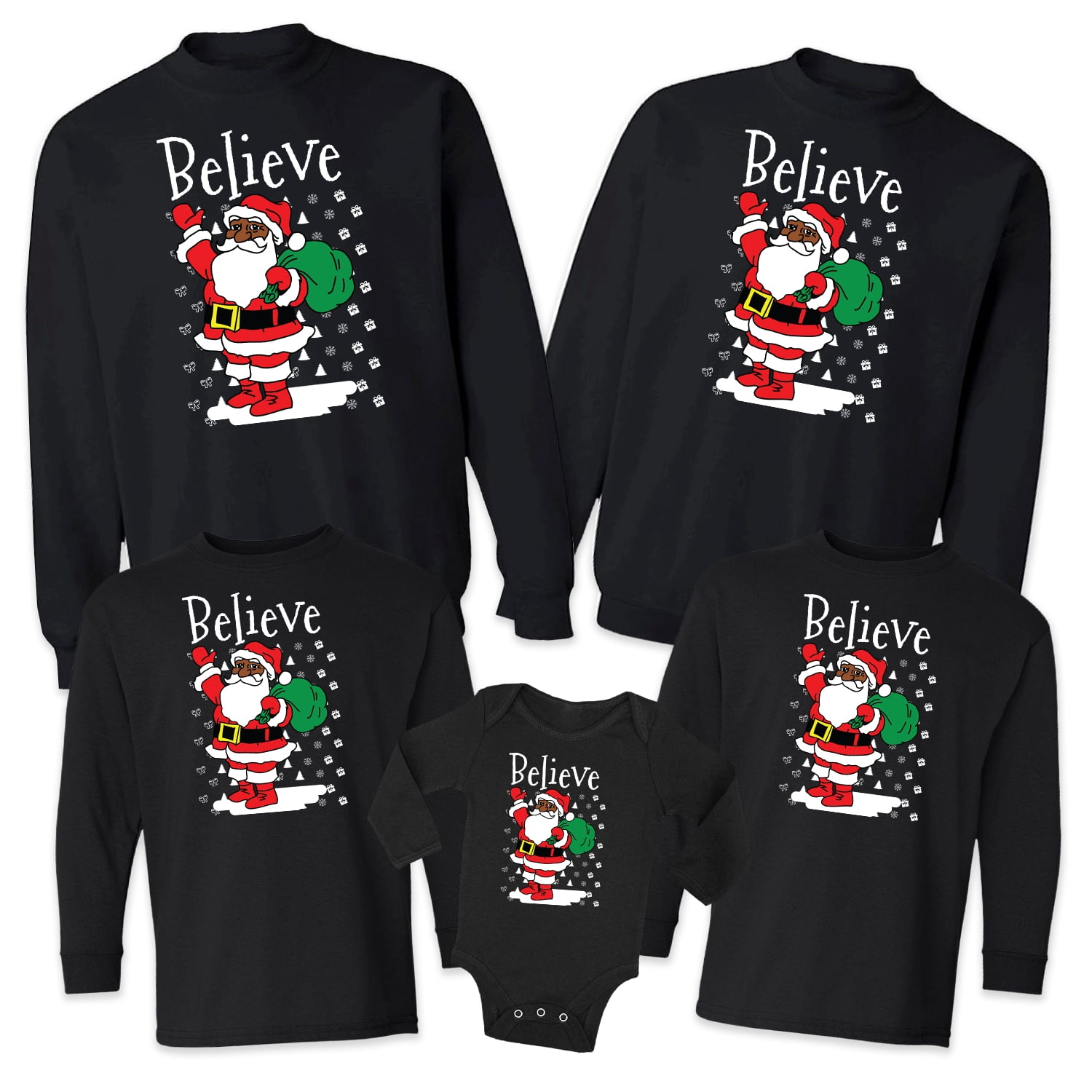 believe santa sweatshirt