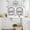 LightGrey Black Ivory, variant on Farmhouse Wreath Kitchen Curtains Sets for Windows 36 Inch Length, Sweet Home Rustic Plants Texture Grey Wood Rod Pocket Window Treatments Tier Curtains and Valances Set for Bedroom/Bathroom