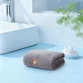 thumbnail image 5 of Home Water Absorbing Fleece Towel - Embroidered, Soft, Lint-Free, Quick Drying for Bathroom and Kitchen Use,Gray, 5 of 5