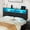 Black, variant on Greenstell Twin Size Adjustable Storage Headboard Only - Modern Upholstered Head Board with LED Lights, Charging Station & Soft Padding, White
