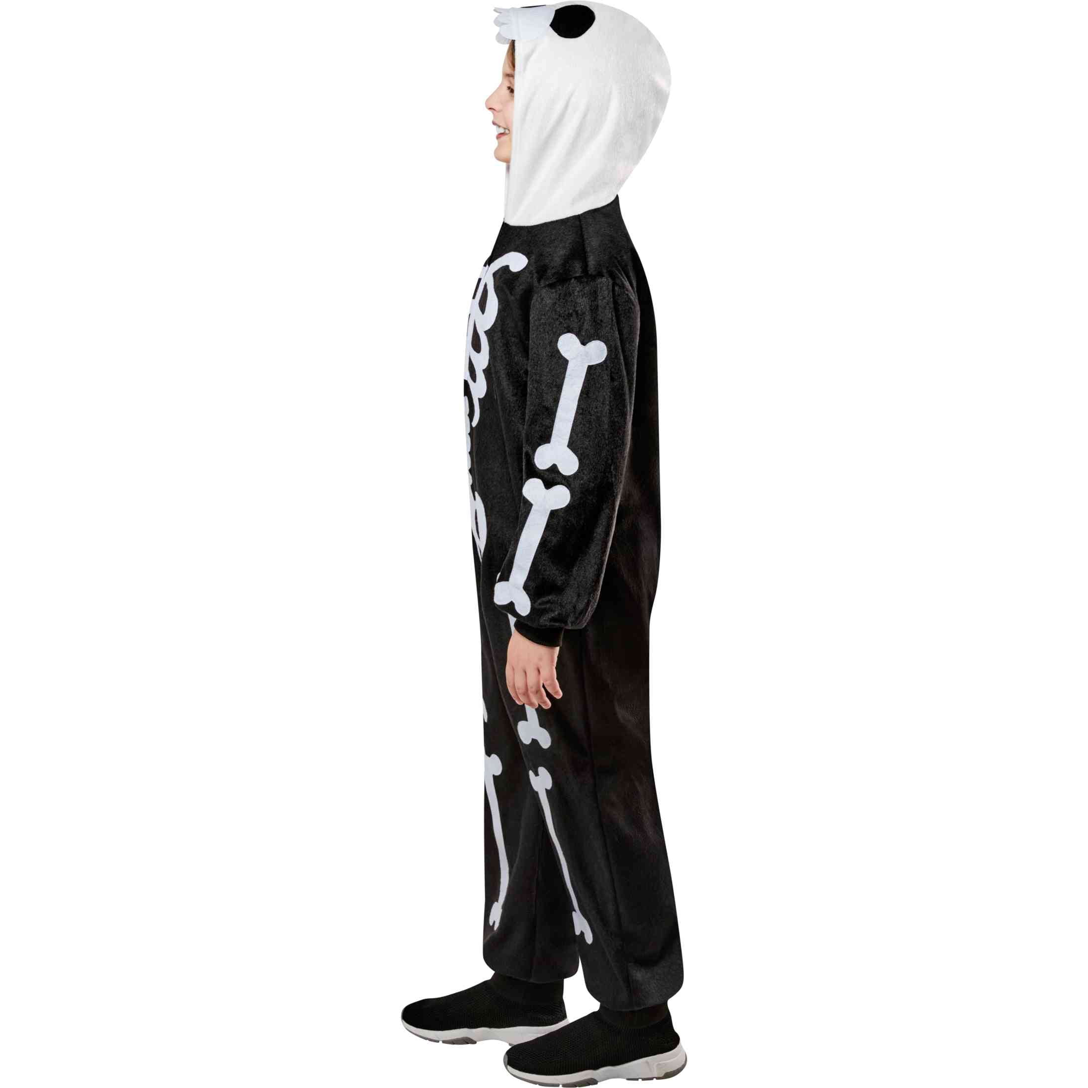 Skeleton Jumpsuit Halloween Costume for Children, Boy's Size XS (4/5), by Way to Celebrate