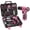 Pink, variant on Upgraded 180 Piece Tool Set, Tool Kit with 8V Cordless Drill Set, General Household Hand Drill Kit for Men and Women, Plastic Storage Toolbox for DIYers, Home Maintenance and Everyday Repairs(Orange)