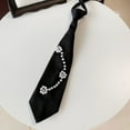 thumbnail image 4 of Aellinatey Fashion Necktie for Woman Business Meetings Pearl Necktie Pre Tied Neckwear, 4 of 12