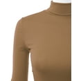thumbnail image 4 of Doublju Women's Long Sleeve Turtleneck Lightweight Pullover Top Sweater with Plus Size, 4 of 4