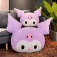 thumbnail image 1 of Sanrio-My Melody Kuromi Kawaii, muñeco de peluche suave, almohada de peluche, juguetes de dibujos animados, regalo de cumpleaños para niñas, 50-100cmzhangmengyaKuromi purple+50x60cm0.55kg zhangmengya unisex, 1 of 2
