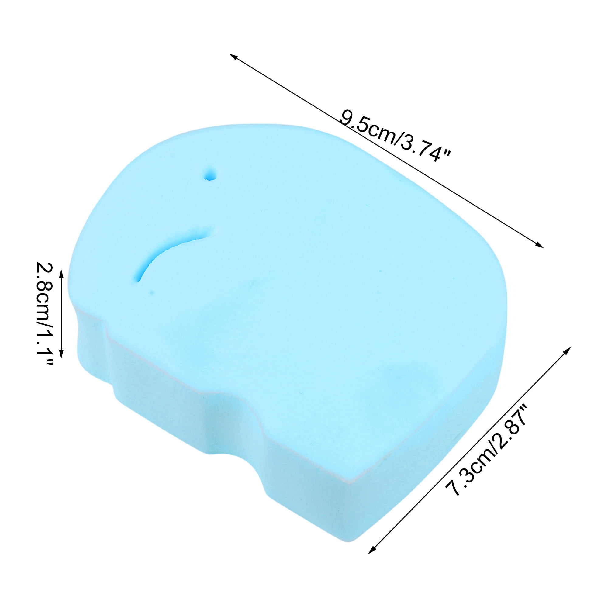 Unique Bargains Elephant Shape Bath Sponge Body Scrubber 1 Pc Blue