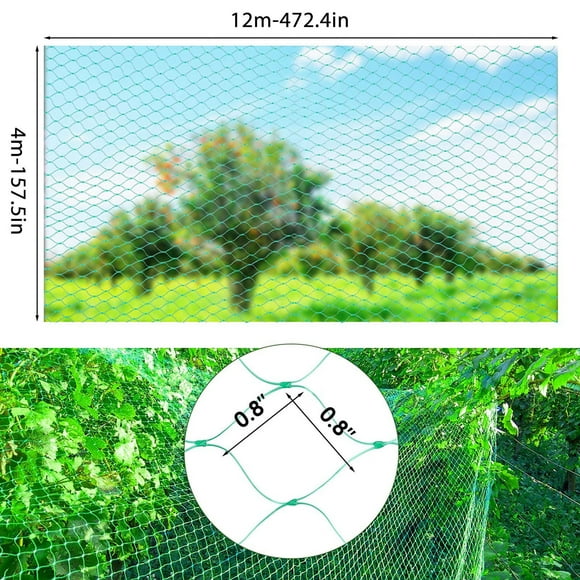 Fiudx Orchard Protective Net Green Bird-Proof Net Polyethylene Bird-Proof Net