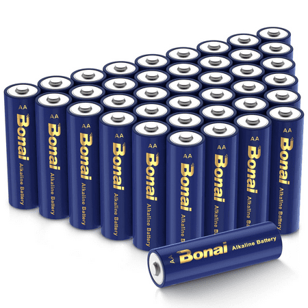 Bonai AA Alkaline Batteries 40 Packs 1.5V High-Performance Long Lasting Double-A Battery Leak-Proof 10-Year Shelf Life