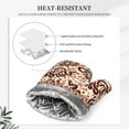thumbnail image 4 of Honeii Snake patten Oven Mitts and Pot Holders Sets, Baker Oven Mitts, Mittens for Kitchen Decor, Baking Lover over Gloves Gifts, 4 of 7