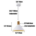 thumbnail image 2 of Small Industrial Style Pendant Light Fixture, Single Vintage Metal Iron Pendant Lamp, Retro Farmhouse Pendant Lighting, Mini Ceiling Pendant Light for Over Kitchen Sink Dining Table Bedside, 2 of 7