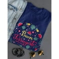 thumbnail image 3 of Buon Ferragosto Fruits Wreath T-Shirt Women -Image by Shutterstock, Female Medium, 3 of 4